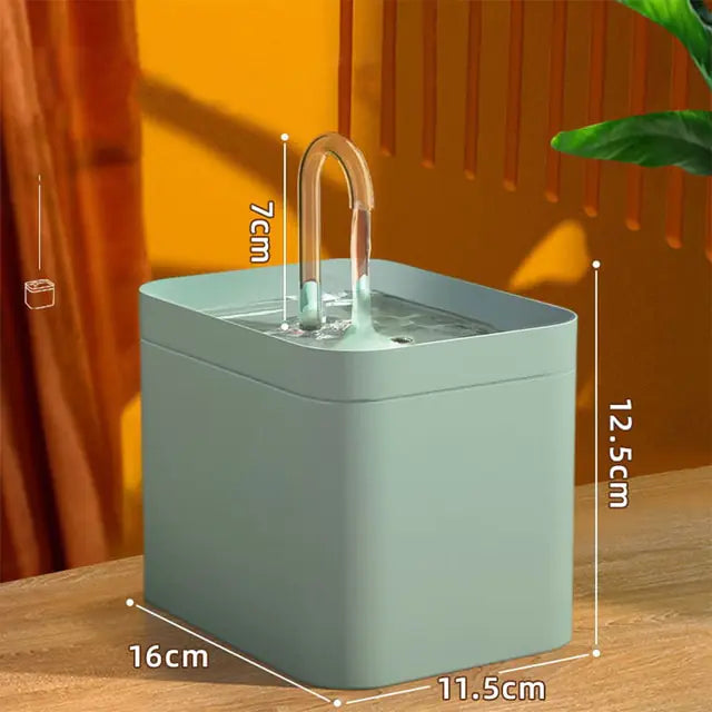 Fuente de agua para gatos y perros 1,5 L – Zarpa Feliz