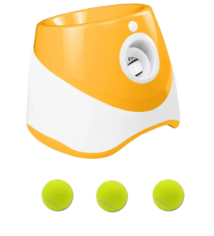 Lanzador automático de pelotas para perros