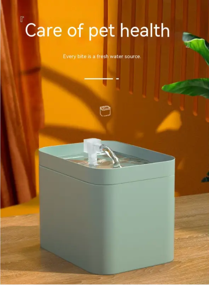 Fuente de agua para gatos y perros 1,5 L – Zarpa Feliz