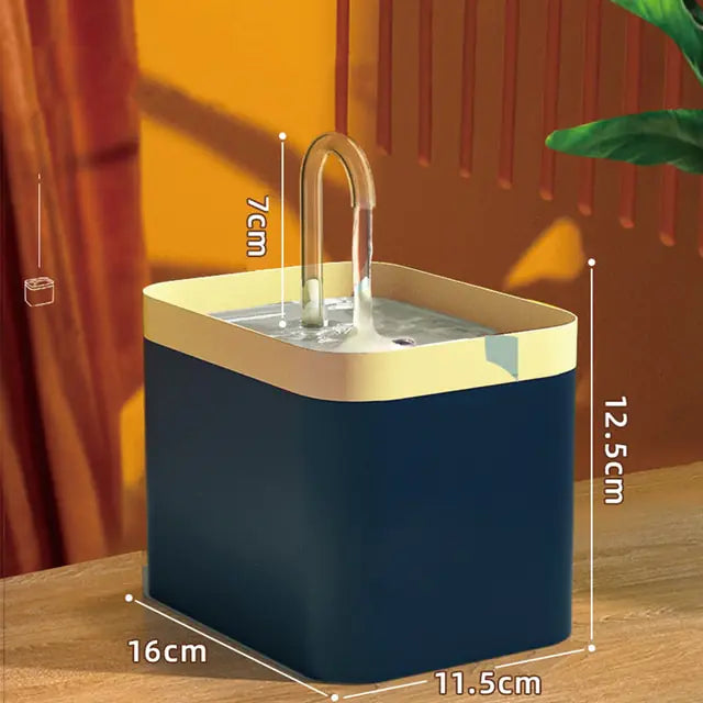 Fuente de agua para gatos y perros 1,5 L – Zarpa Feliz