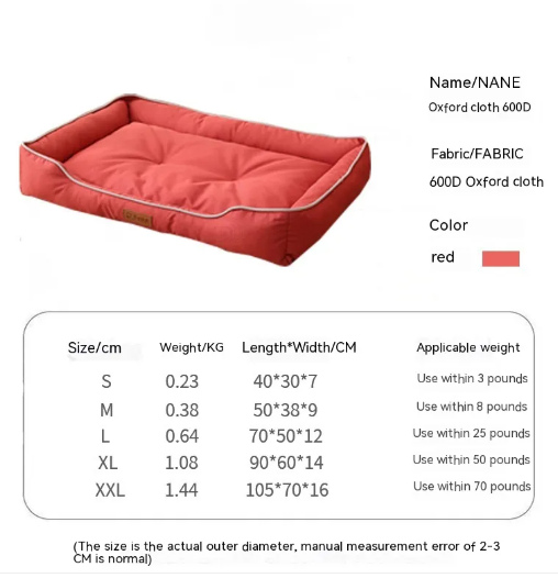 Cama impermeable para perros resistente a mordiscos – Zarpa Feliz