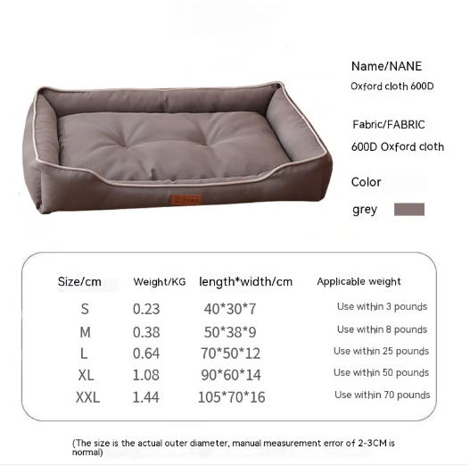 Cama impermeable para perros resistente a mordiscos – Zarpa Feliz